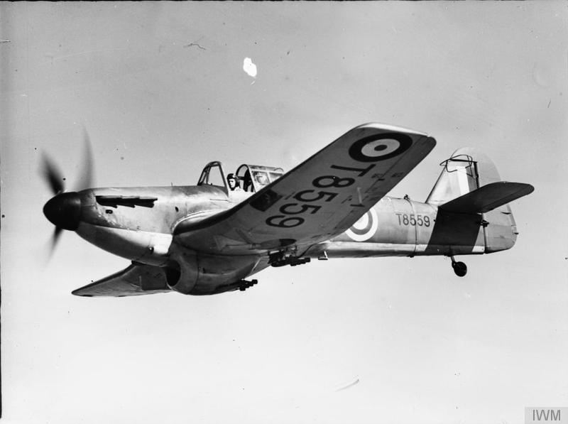 M.9A Master I aircraft T8559 in flight, date unknown