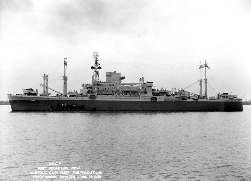 USS Ancon, Portsmouth, Virginia, United Staes, 21 Apr 1943, photo 1 of 2