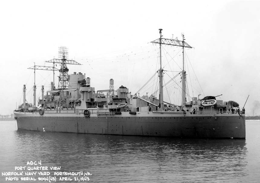 USS Ancon, Portsmouth, Virginia, United States, 21 Apr 1943, photo 2 of 2