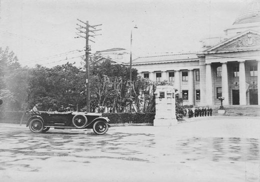 Crown Prince Hirohito at Taiwan Prefecture Museum, Taihoku, Taiwan, 24 Apr 1923