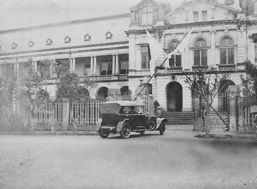 Crown Prince Hirohito at Taiwan Medical School, Taihoku, Taiwan, 18 Apr 1923