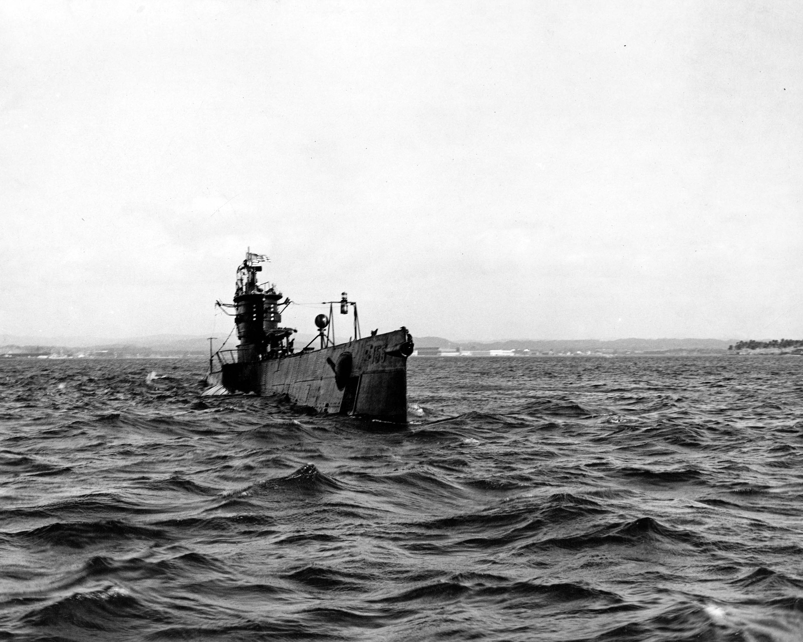 USS S-44 at sea, 8 Feb 1943, photo 2 of 2