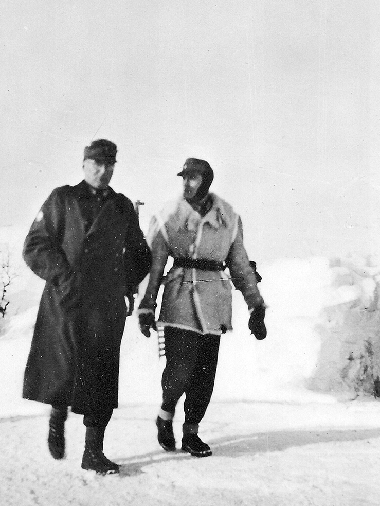 Ferdinand Schörner in far northern Russia during Operation Silver Fox, 1941