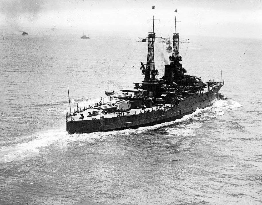 USS New Mexico underway, 8 Jul 1921