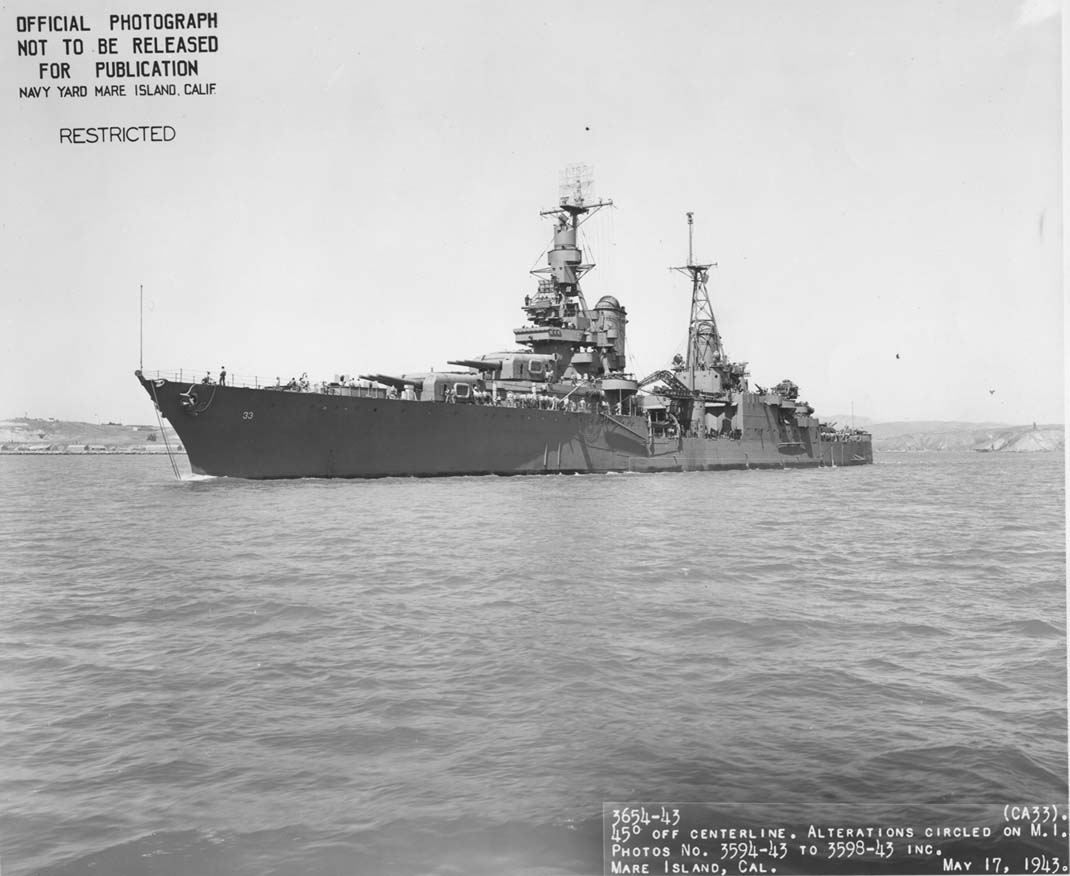 [Photo] Cruiser USS Portland as seen off Mare Island Naval Shipyard ...