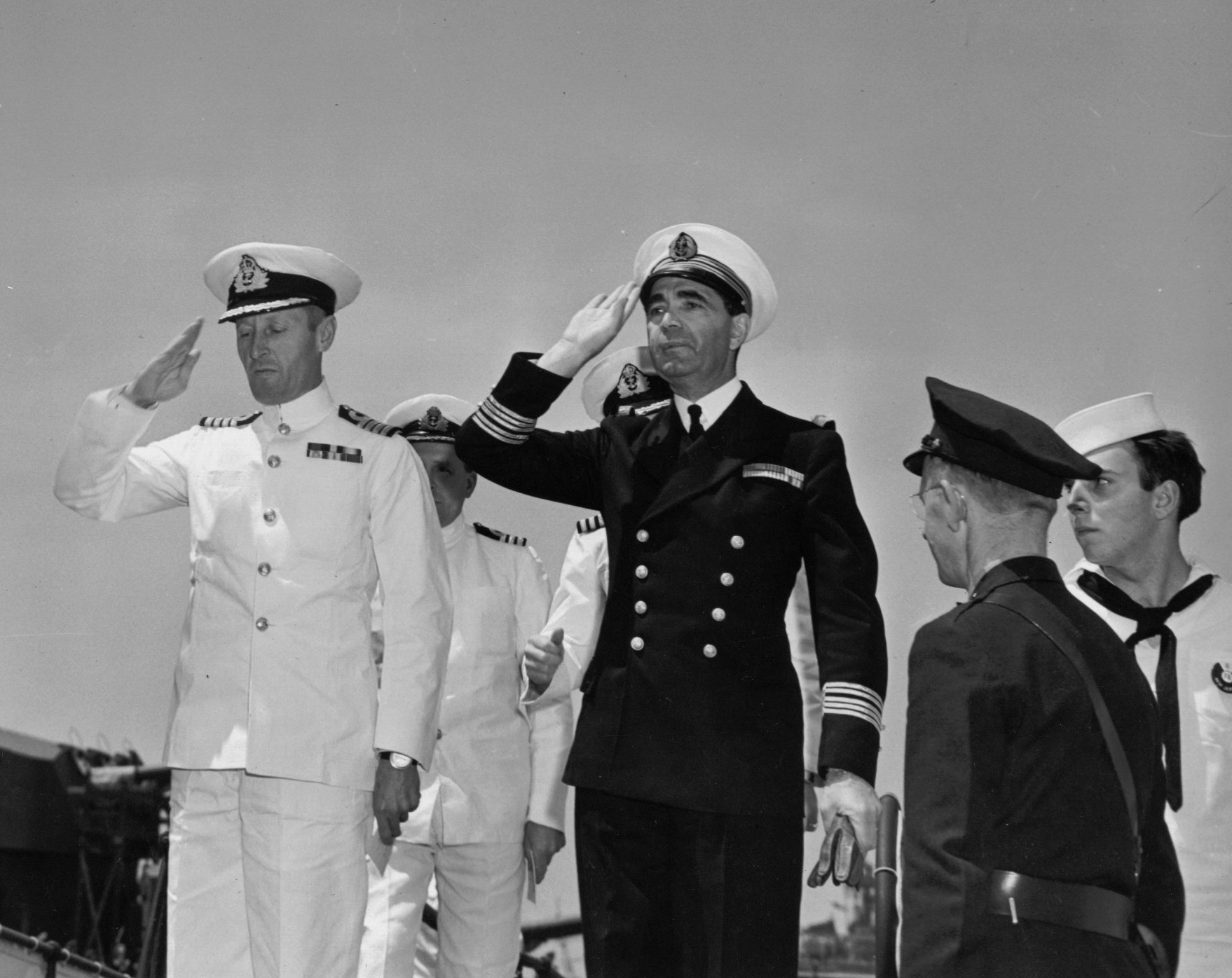 Commissioning ceremony of USS New Jersey, Philadelphia Navy Yard, Pennsylvania, United States, 23 May 1943, photo 23 of 25