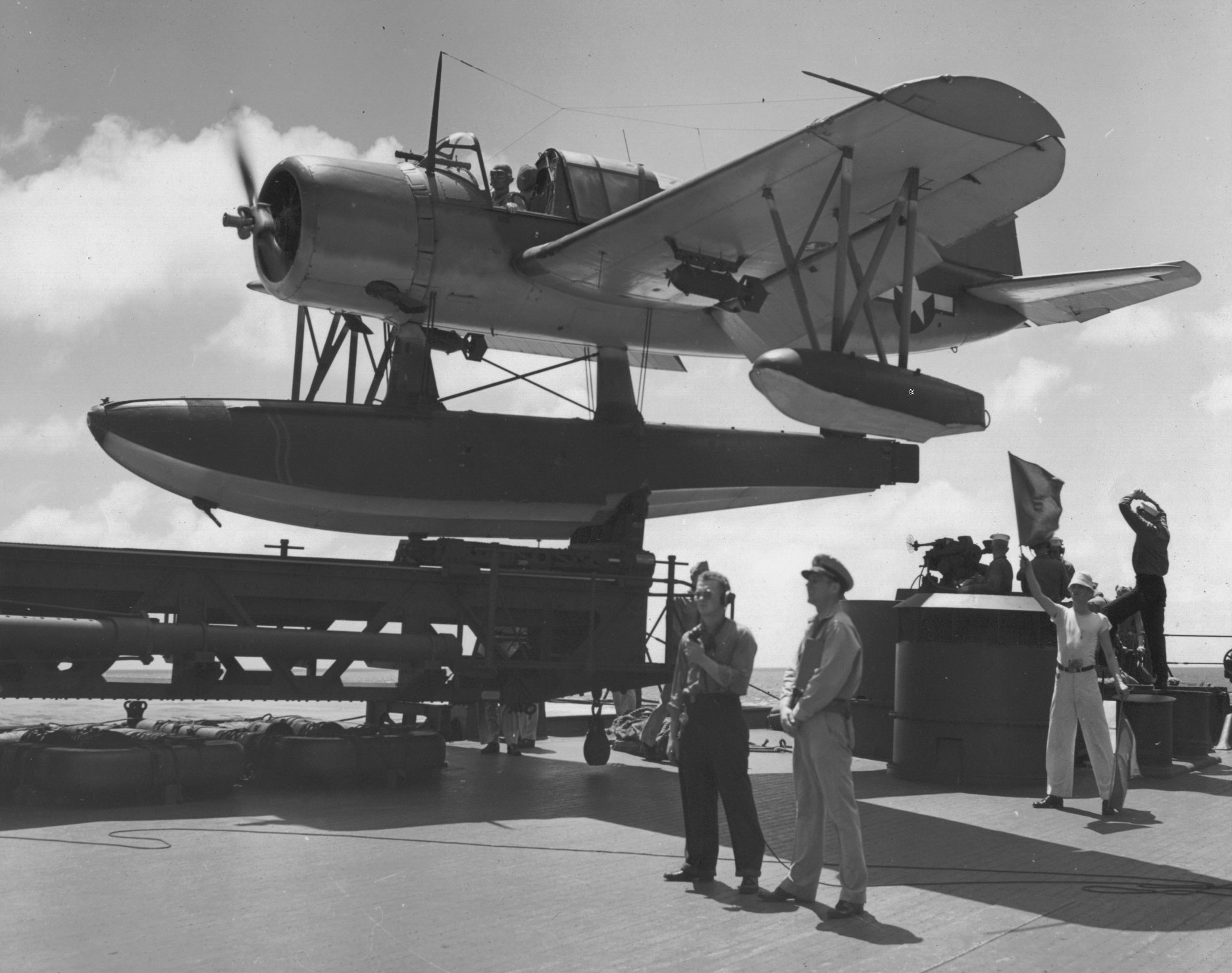 Kingfisher aircraft aboard USS New Jersey, date unknown