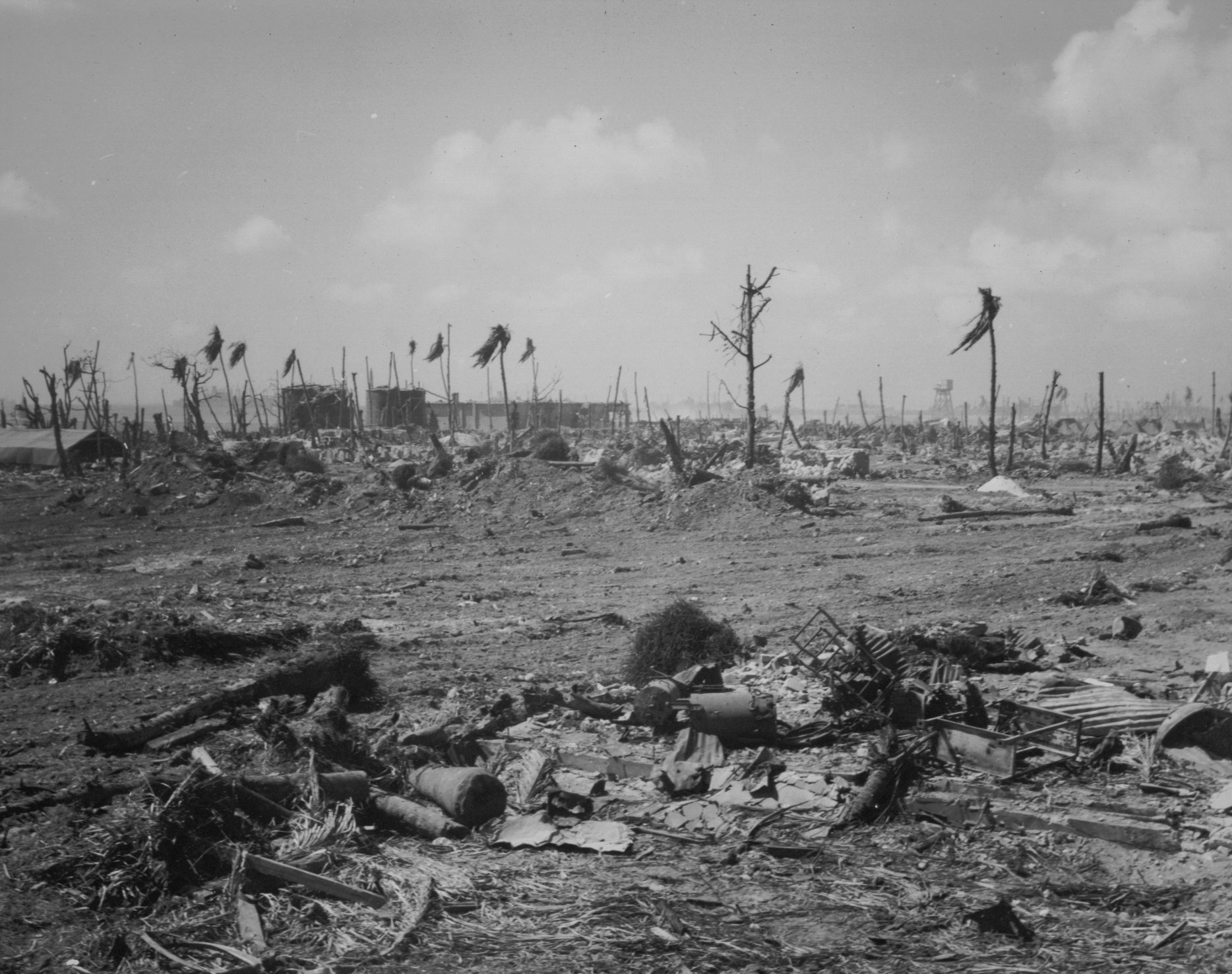 View of Kwajalein, Marshall Islands, 1944