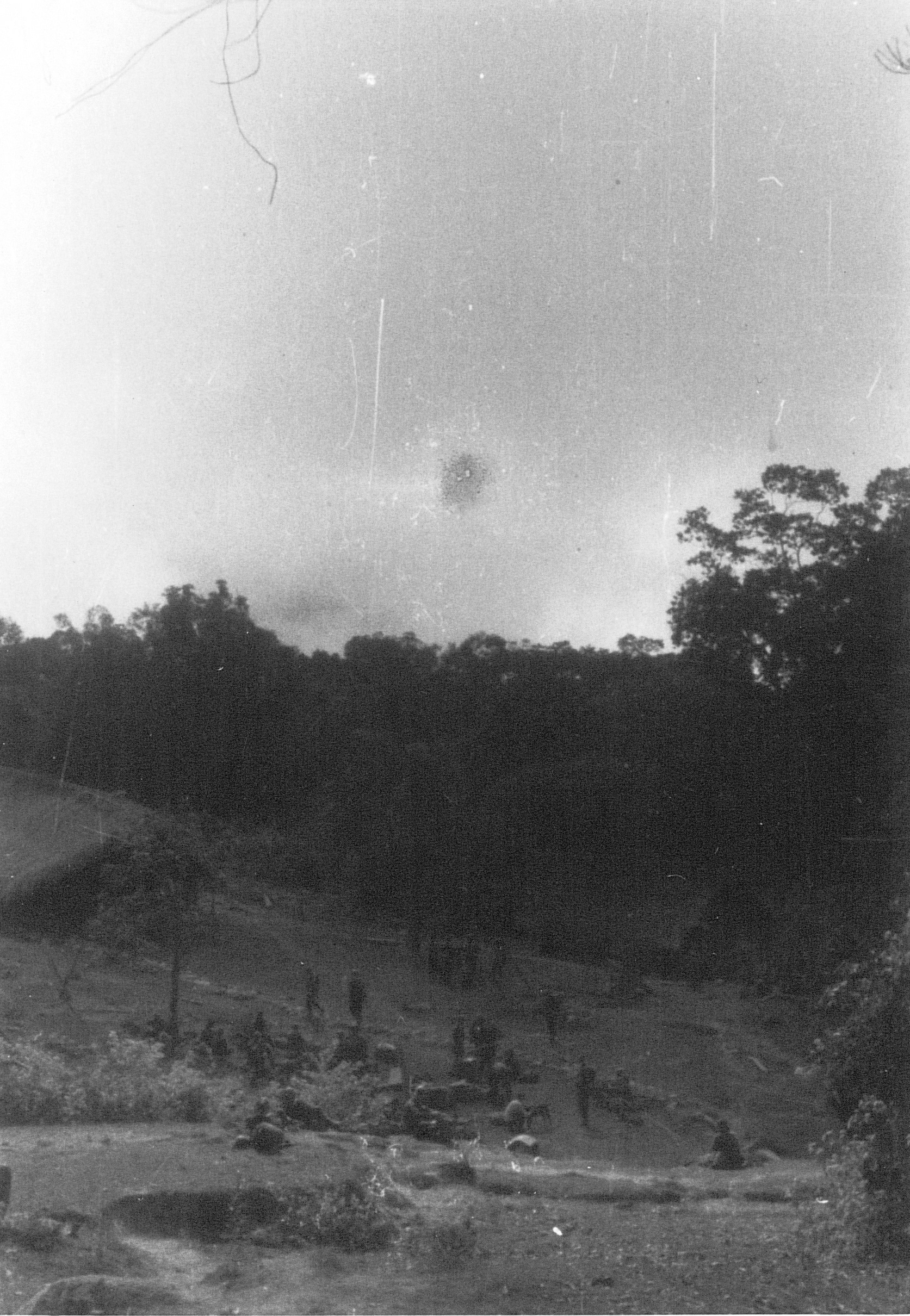 Village at Franglui, northern Burma, 3 Jan 1945; photo taken by personnel of US 5332nd Brigade (Provisional)