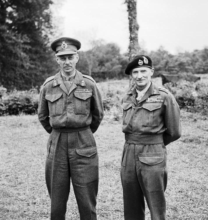[Photo] General Miles Dempsey and Field Marshal Bernard Montgomery at ...