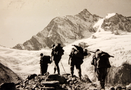 German infantry in mountainous terrain, date unknown