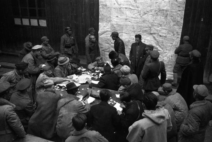 War correspondents, Changde, Hunan Province, China, 25 Dec 1943