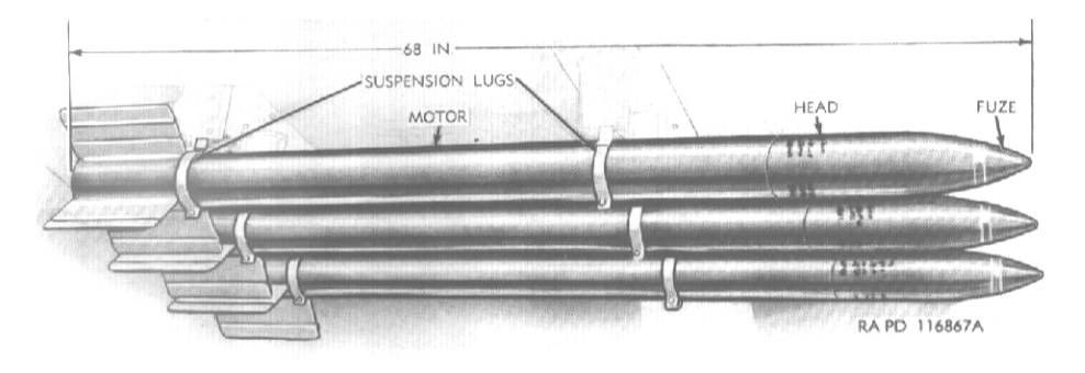 HVAR 5-inch air-to-surface rocket schematic
