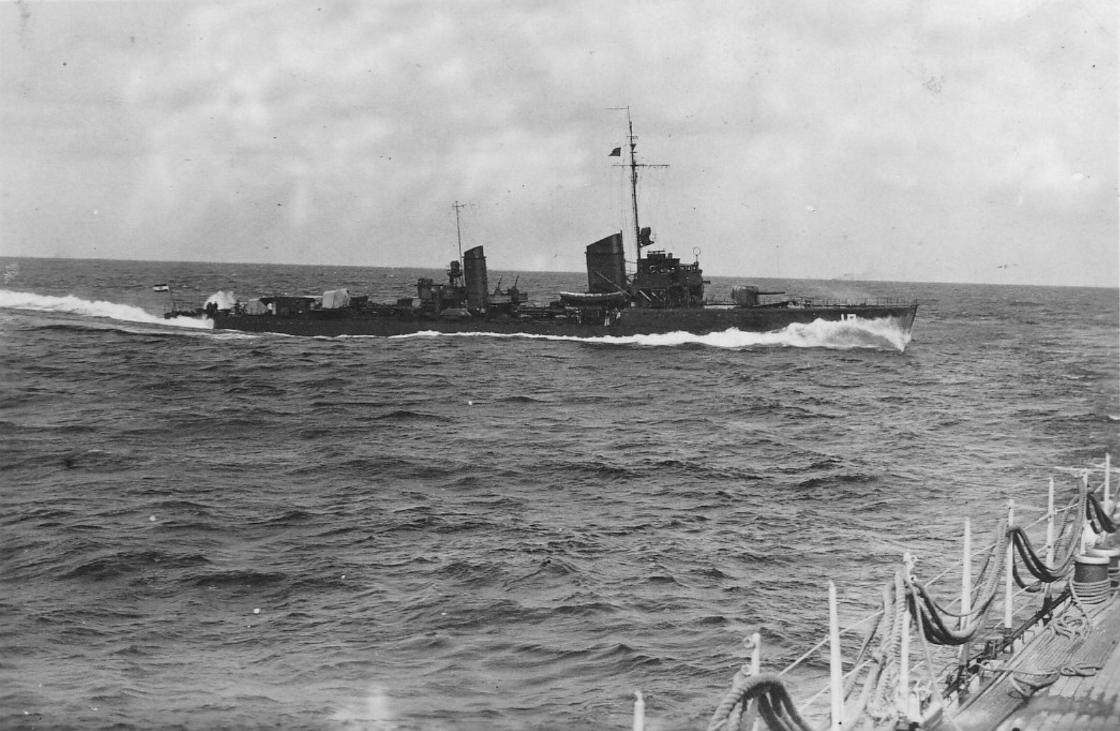 Torpedo boat Jaguar underway, 1934-1935