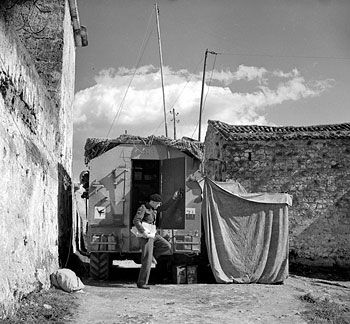 AEC Armoured Command Vehicle, headquarters of UK 23rd Brigade, Francolise, Campania, Italy, 14 Mar 1944, photo 2 of 2