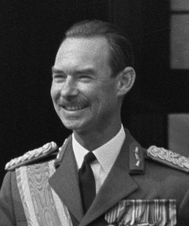 Grand Duke Jean of Luxembourg at Dam Square, Amsterdam, The Netherlands during a state visit, 12 Sep 1967