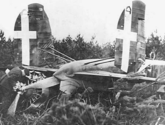 Wreck of an Italian BR.20M bomber, United Kingdom, circa late 1940 to early 1941