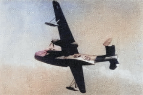 Dutch PBM-5A Mariner aircraft in flight, New Guinea, circa mid-1950s, as seen in the Oct 1956 edition of the 'US Navy Naval Aviation News' [Colorized by WW2DB]