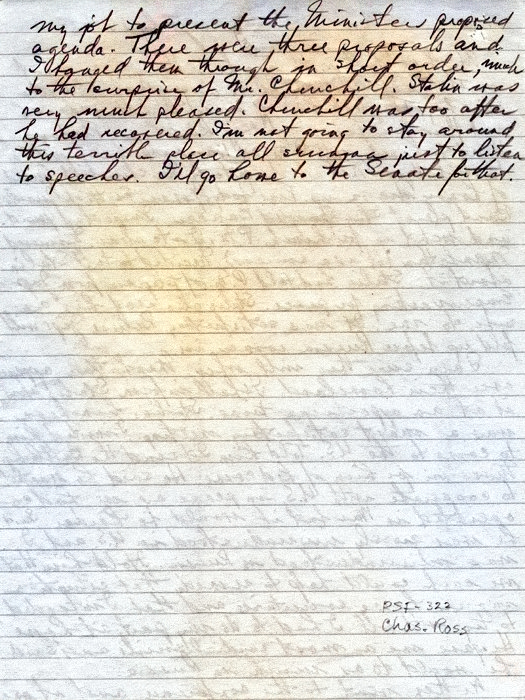 Harry Truman diary entry, 18 Jul 1945, page 2 of 2 [Colorized by WW2DB]