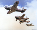 Flight of US Army BT-13A Valiants, 1939