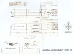 Line drawing of the Mark XIII aerial torpedo taken from the US Navy Bureau of Ordinance (BuOrd) Ordinance Pamphlet, Jul 1942. Photo 1 of 3.