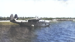 The squadron commander’s plane, a rare PBM-1D variant, with Patrol Squadron VP-55 flying Neutrality Patrols, probably at Jacksonville, Florida, United States, 1941.