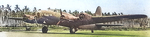 B-17E bomber of 42nd Bomb Squadron of USAAF 11th Bomb Group at Henderson Field, Guadalcanal, Solomon Islands, 1943