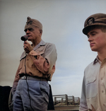 Admiral William Halsey aboard USS New Jersey, date unknown