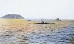 USS S-43 (foreground), USS S-44 (left center background), and other ships in Balboa Harbor, Panama Canal Zone, 1920s