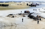 B-24 Liberator and PBY-5A Catalina aircraft at Naval Station Midway, Dec 1942