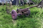 Japanese 47mm gun, captured east of Tumon Bay, Guam, Mariana Islands, circa Jul-Aug 1944