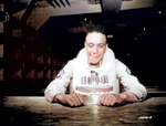 African-American US Army sergeant celebrating his 19th birthday, May 1942