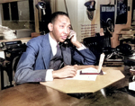 African-American Theodore R. Poston, head of the Negro Press Section of the US Office of War Information, date unknown