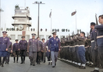 General Dwight Eisenhower at Prague Ruzyně Airport, Prague, Czechoslovakia, 12 Oct 1945