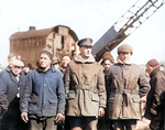 Ernest King, as an US Navy captain, at the salvage of submarine S-4, Mar 1928