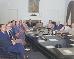 US President Harry Truman with his cabinet, White House, Washington DC, United States, 10 Aug 1945, photo 4 of 5