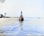 USS Caiman departing Mare Island Naval Shipyard, California, United States, 25 Sep 1951, photo 1 of 2