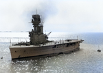 HMS Hermes off Yantai (Chefoo), China, circa 1931