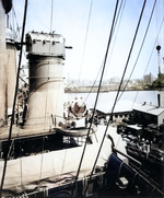 USS North Carolina at New York, New York, United States, Feb 1942