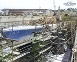 USS Springer refitting at San Francisco Naval Shipyard, California, United States, May 1960