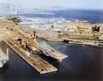 USS Hornet, USS Ticonderoga, USS Chicago, USS Hooper, and other ships at Hunter