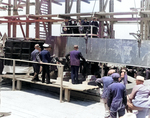 Keel laying ceremony of submarine Whale, Mare Island Navy Yard, Vallejo, California, United States, 28 Jun 1941, photo 1 of 2