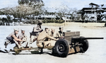 37 mm Gun M3 in service with the Philippine Scouts, Fort William McKinley near Manila, Philippine Islands, circa 1941