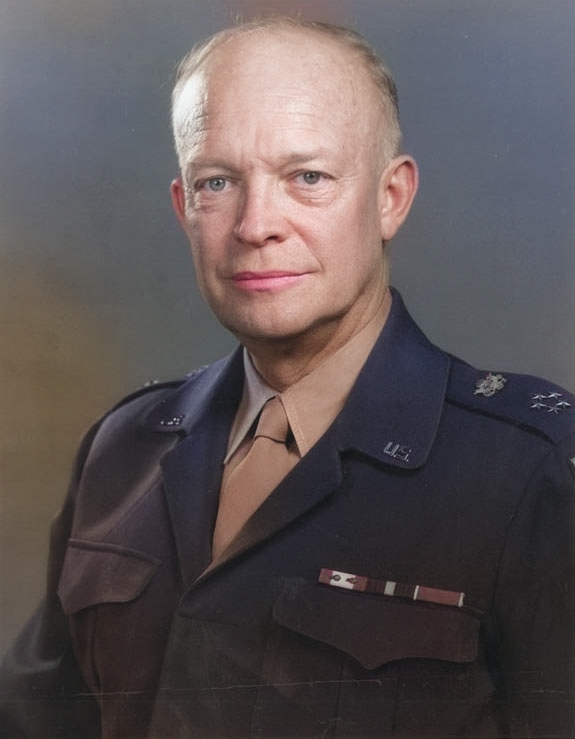 US Army portrait of Eisenhower, 18 Nov 1947 [Colorized by WW2DB]