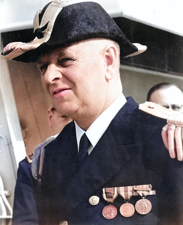 Rear Admiral Husband Kimmel, circa 1937-1941 [Colorized by WW2DB]