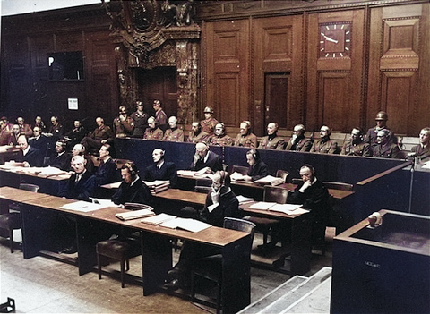 Defendants of the Hostages Trial during the Nuremberg Trials, Nürnberg, Germany, 1947-1948 [Colorized by WW2DB]