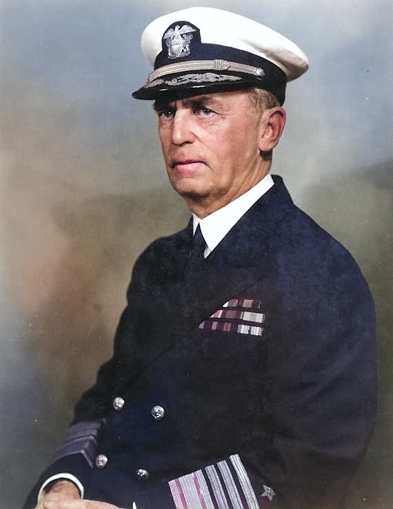 Portrait of Leahy, 1939 [Colorized by WW2DB]