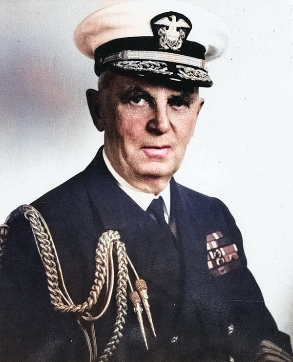 Portrait of Leahy, 1945 [Colorized by WW2DB]