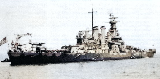 USS North Carolina, 1942 [Colorized by WW2DB]