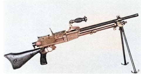 Type 96 light machine gun as seen in US Army Medical Department's Wound Ballistics publication, 1962 [Colorized by WW2DB]